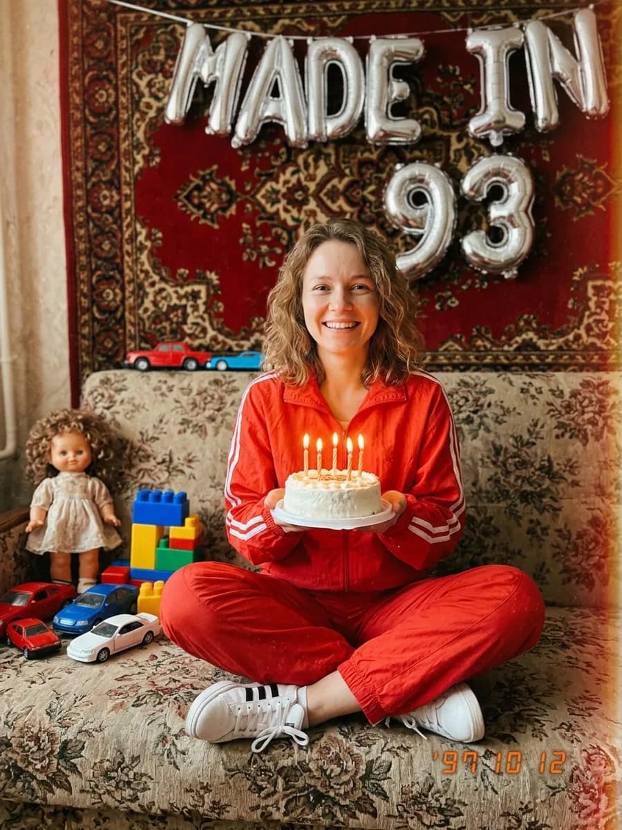 День рождения в стиле 90-х — пример 1