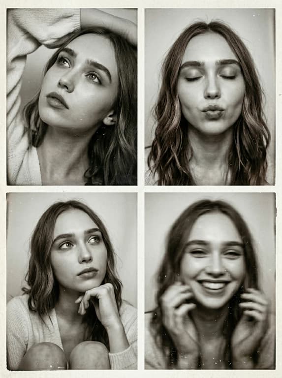 Винтажная фотобудка (ч/б)