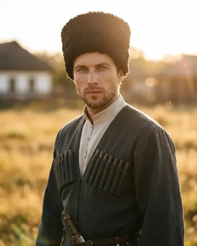 Крупный план в папахе