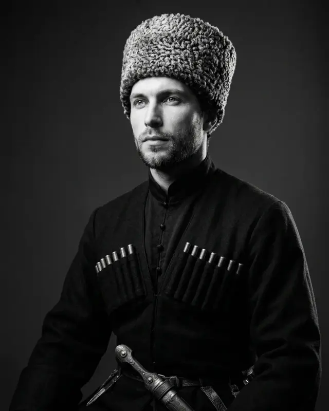 Казачий образ (мужской) — пример кадра ИИ-фотосессии