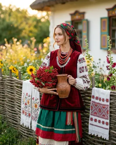 У плетня с калиной