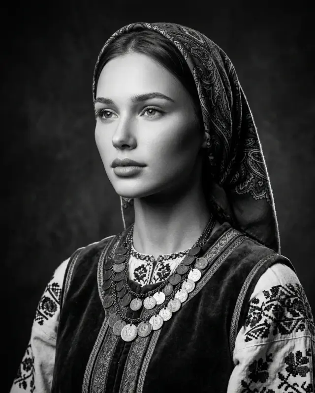 Казачий образ — пример кадра ИИ-фотосессии
