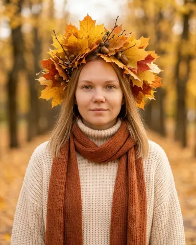 Венок из кленовых листьев