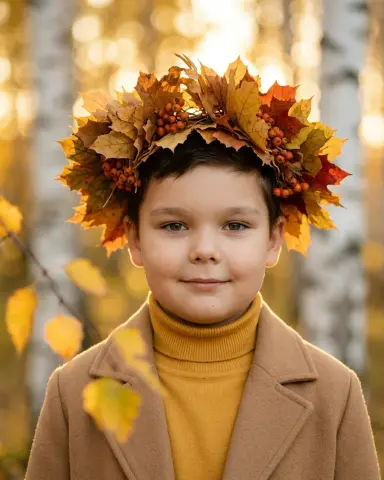 Венок из листьев