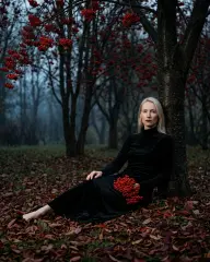 Рябина в сумерках: У ствола, кадр 4