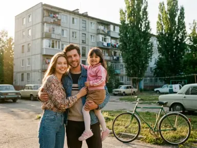 Во дворе у панельки