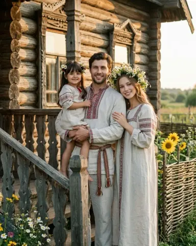 У русской избы