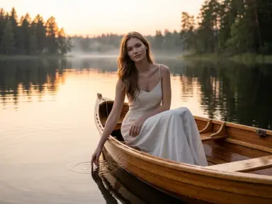 Лодка на спокойной глади