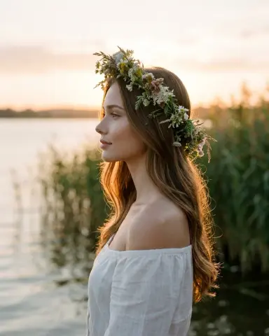 У воды в профиль