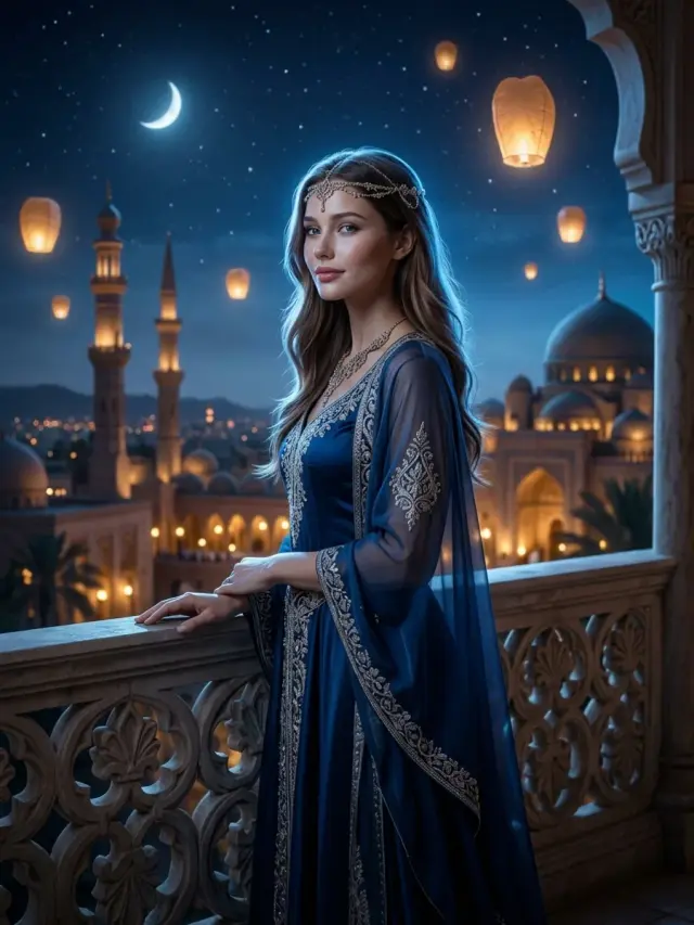 Восточная сказка — пример кадра ИИ-фотосессии
