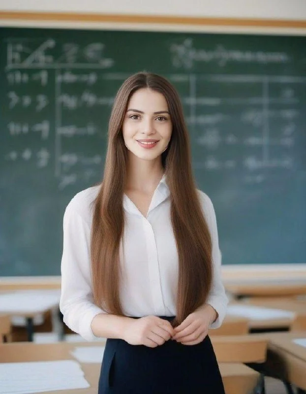 У школьной доски с формулами