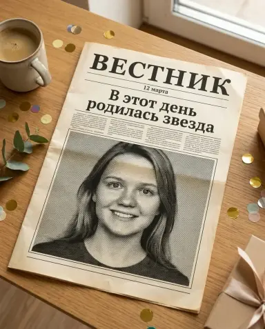 Газета на день рождения