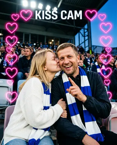 Kiss cam на стадионе