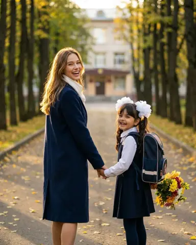 По дороге в школу