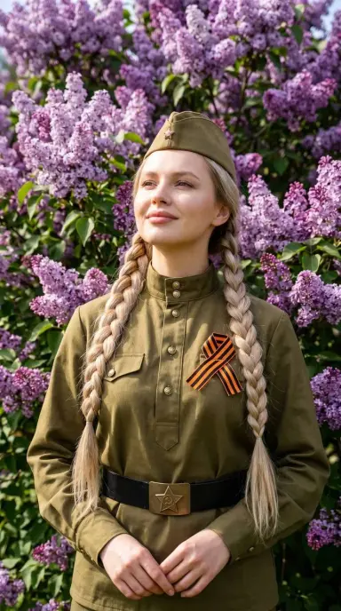 День Победы среди сирени