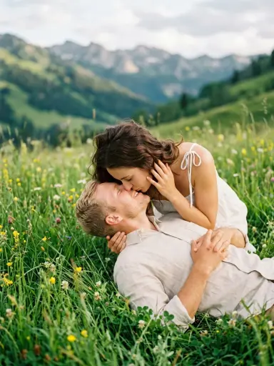 Поцелуй на летней траве — пример 2