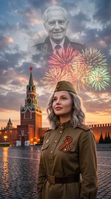 В форме у Кремля