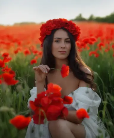 В маковом поле