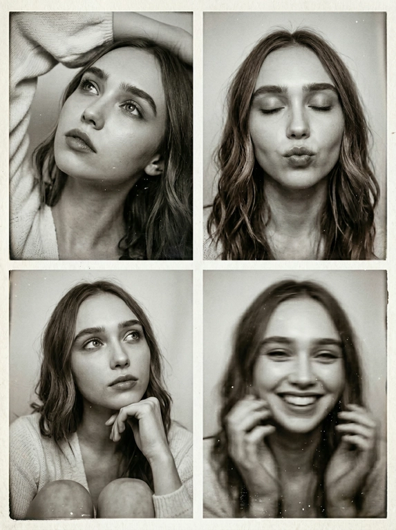 Винтажная фотобудка (ч/б)