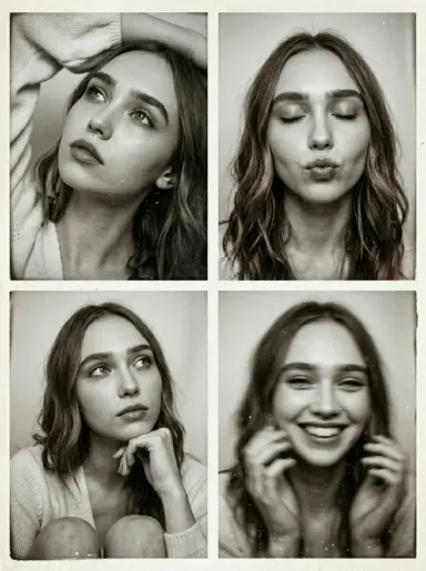 Винтажная фотобудка (ч/б)