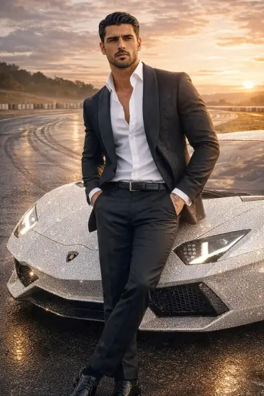 Закат у Lamborghini