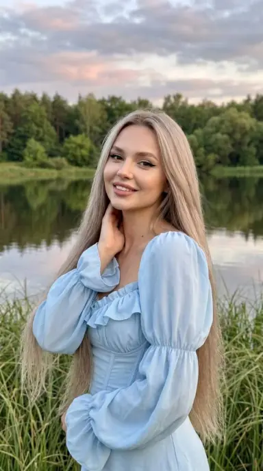 У лесного озера