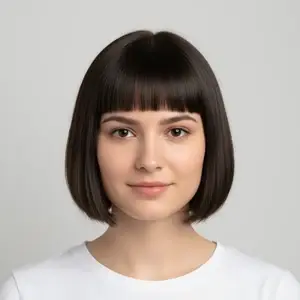 Каре с чёлкой